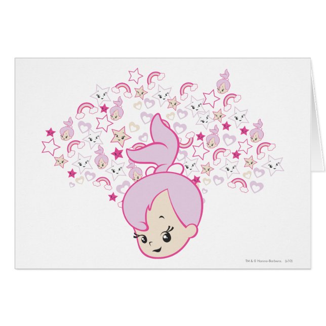 Cartão IMPRESSÃO de estrelas PEBBLES™ (Frente Horizontal)