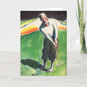 Cartão impressão de golfe de 1934