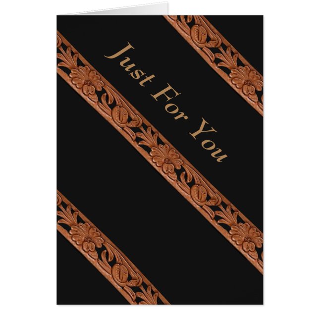 Cartão Impressão do Cinturão de Couro Arrefecido Ocidenta (Frente)