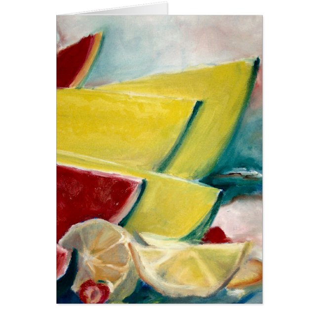 Cartão Impressão do fio de mescla do melão (Frente)