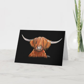 Cartão Impressão HiGHLaND CoW ‘CHaRLeY’ BY SHRLeY MacARTh