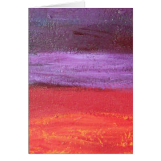 Cartão impressão vermelha e roxa