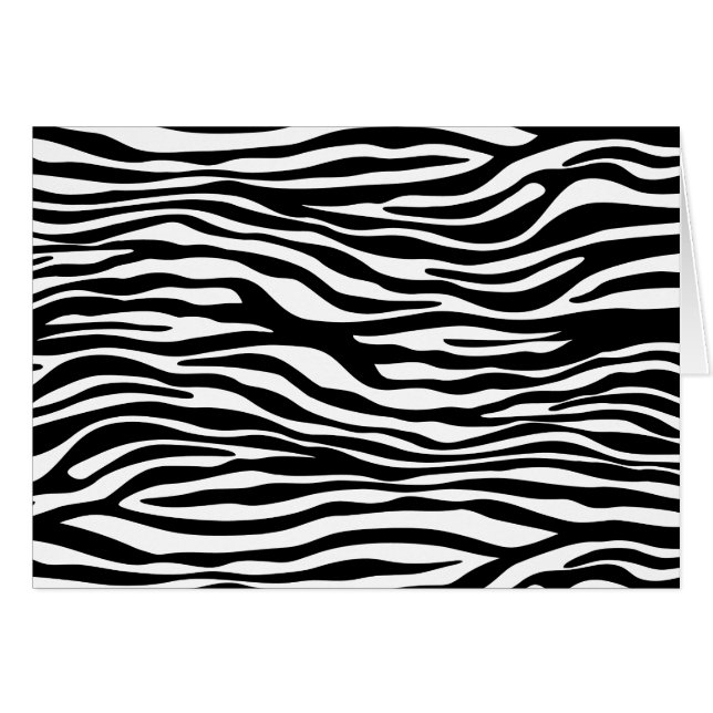 Cartão Impressão Zebra, Banhas Zebra, Preto E Branco (Frente Horizontal)