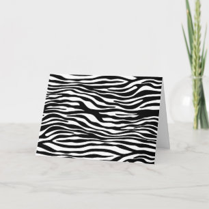 Cartão Impressão Zebra, Banhas Zebra, Preto E Branco