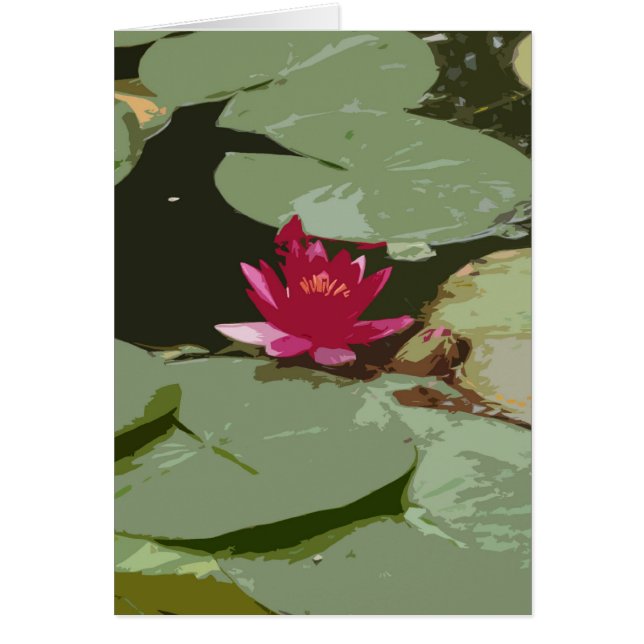 Cartão Impressionismo de Lilypads (Frente)