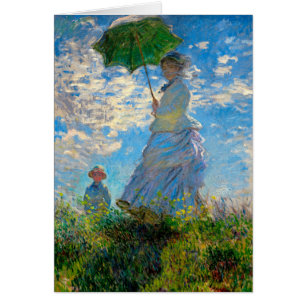 Cartão Impressionismo de Monet Woman