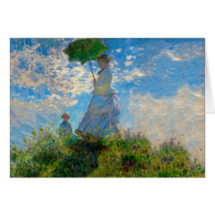 Cartão Impressionismo de Monet Woman