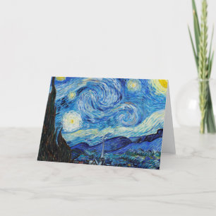 Cartão Impressionismo Vincent Van Gogh Starry Night