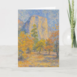 Cartão Impressionist Style 'El Capitan from Yosemite Vall