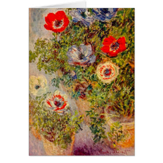 Cartão Impressionista Floral - Claude Monet