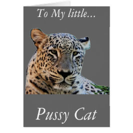 Cartão Impressões de leopardo