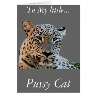 Cartão Impressões de leopardo