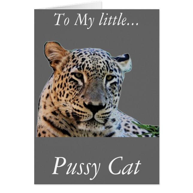 Cartão Impressões de leopardo (Frente)