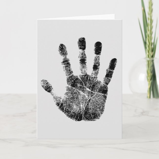 Cartão Impressões Dedos Falando Canyons, Novo México (Frente)