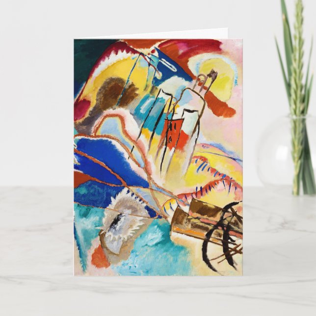Cartão Improvisação 30 (Canhões) de Wassily Kandinsky (Frente)