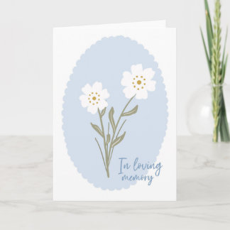 Cartão In Loving Memory Sympathy Card for Her
