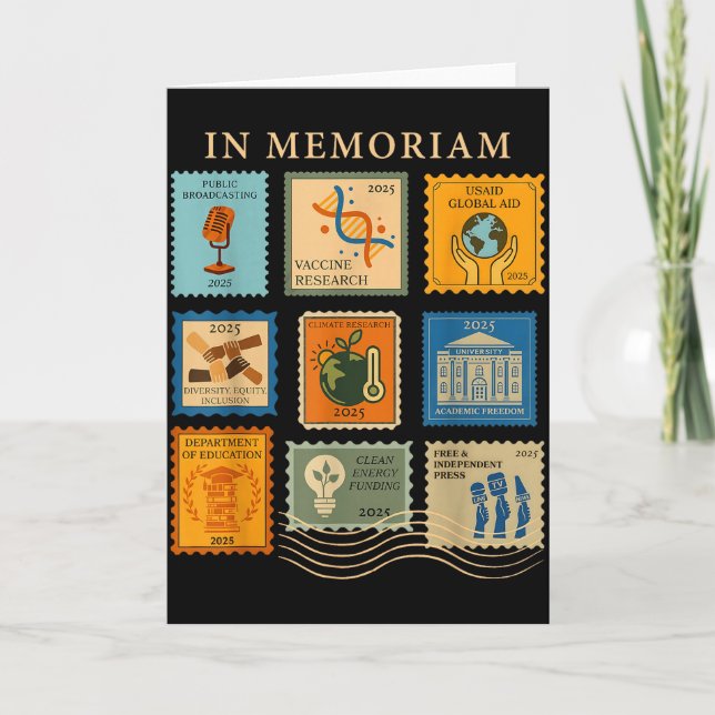 Cartão In Memoriam Equal Rights Science Women Rights Femi (Frente)