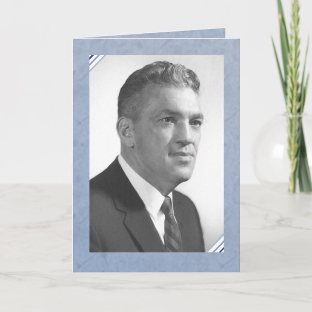 Cartão In Memory of Grampy Ed (Frente)