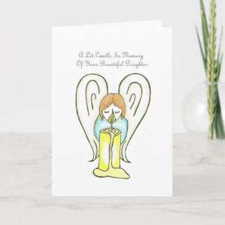 Cartão In Memory Of Your Daughter On Mother's Day Card