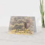 Cartão In Remembrance of Husband Birthday Custom Elk<br><div class="desc">In Remembrance of Your Husband on His Birthday greeting card. This custom elk greeting card can be personalized with your support, love and care for those who have lost a husband. This bull elk is surrounded by sagebrush and yellow vegetation in autumn. This wildlife image was taken in Wyoming. ©...</div>