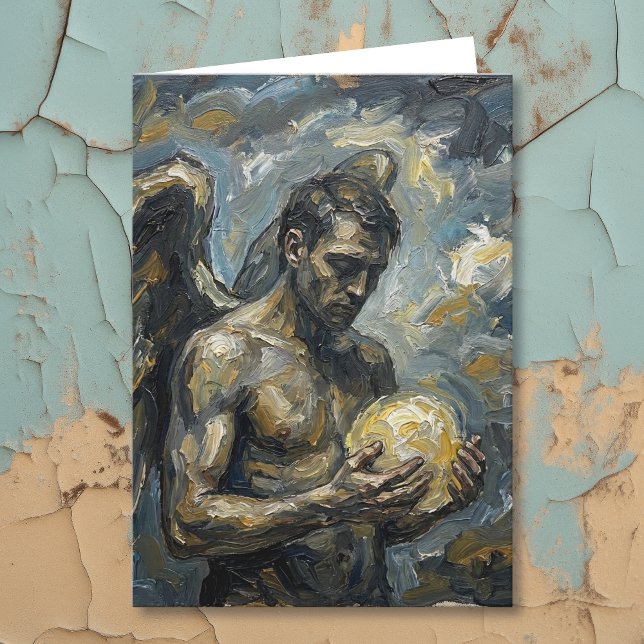 Cartão In Sympathy | Grief and Loss Poem | Angel (Criador carregado)