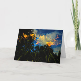 Cartão in the forests of the night card