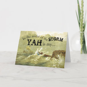 Cartão In the Midst of the Storm Encouragement