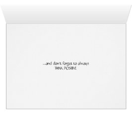 Cartão Inalar. Exalar. Repita. Pense positivo