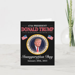 Cartão Inauguração do 47º Presidente Donald Trump 2025 Ap