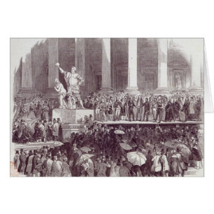 Cartão Inauguração do presidente Polk: O juramento