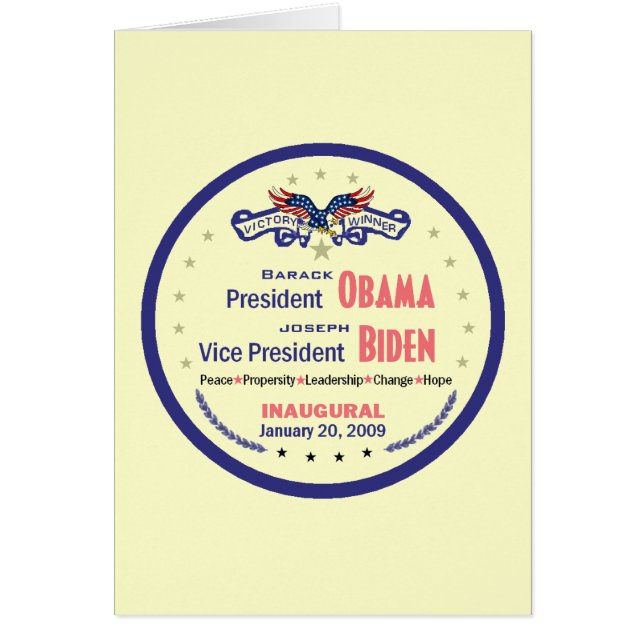 Cartão inaugural (Frente)