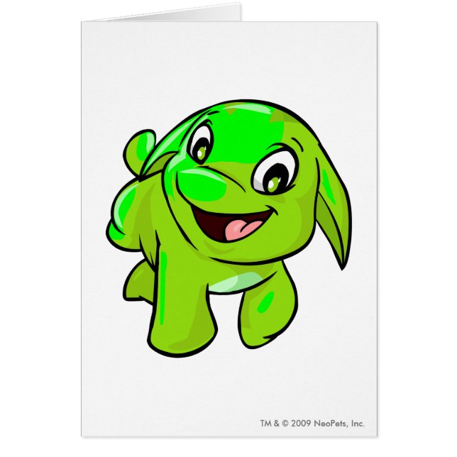 Cartão Incandescência de Poogle (Frente)