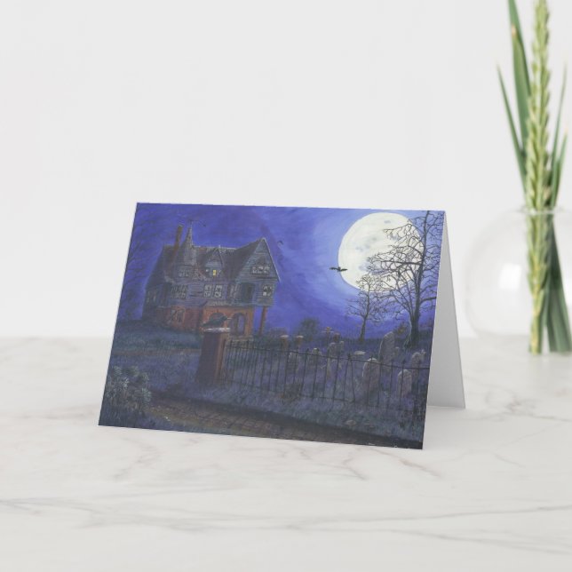 Cartão Incarcerated Haunted House Greeting Card (Frente)