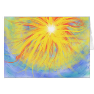 Cartão Incêndio No Céu Pintura Culto Cristã