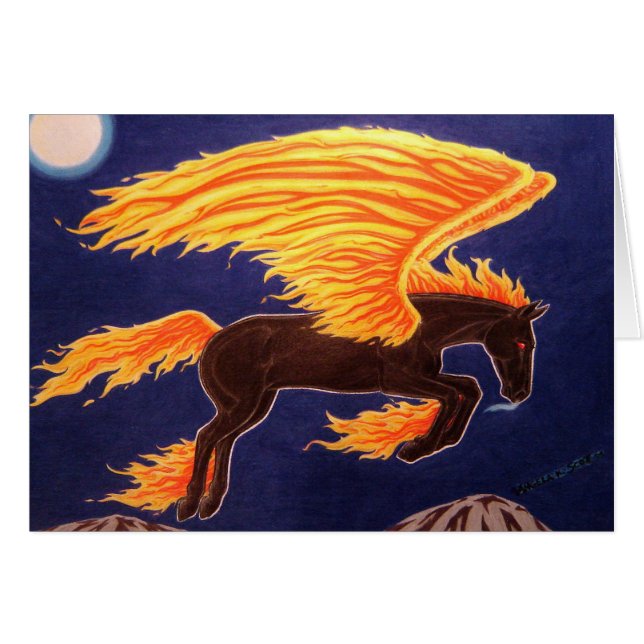 Cartão Incêndio violento (Frente Horizontal)