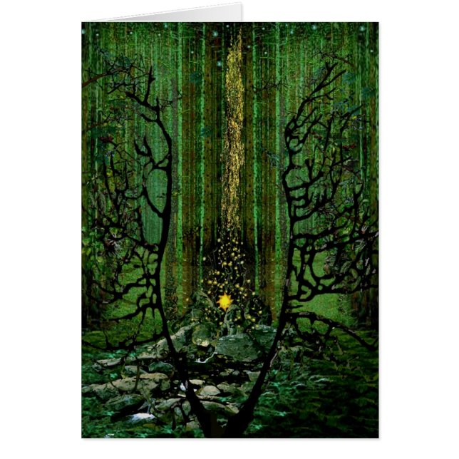 Cartão Incêndio violento: Oração para as florestas (Frente)