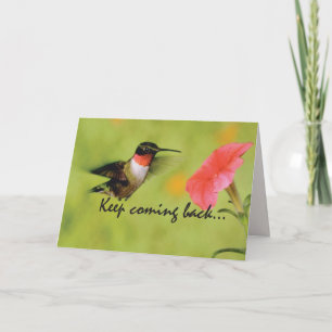 Cartão Incentivo à recuperação do Hummingbird