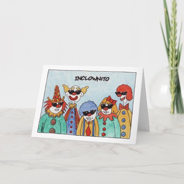 Cartão Inclownito (cartão) (Frente)