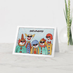 Cartão Inclownito (cartão de aniversário)
