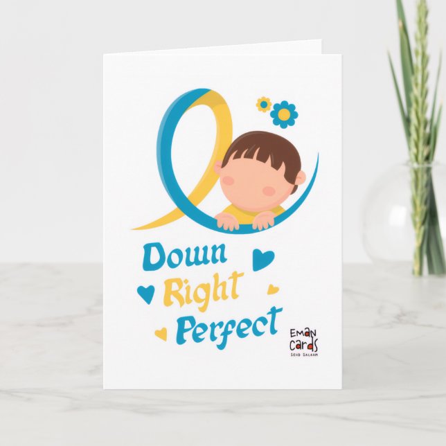 Cartão Inclusion for Down Syndrome - Perfect (Frente)