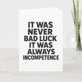 Cartão Incompetência