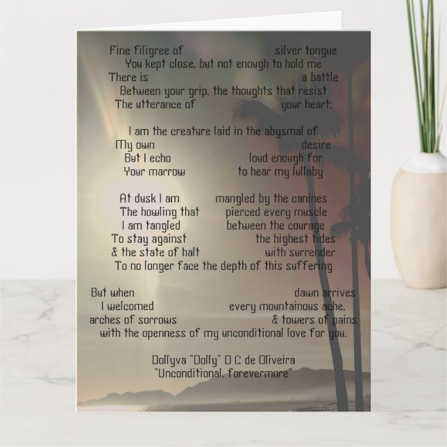 Cartão Incondicional para sempre (Frente)