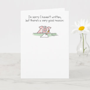 Cartão Incredibly Lazy Pig by Sandra Boynton