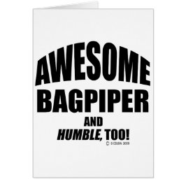 Cartão Incrível Bagpiper