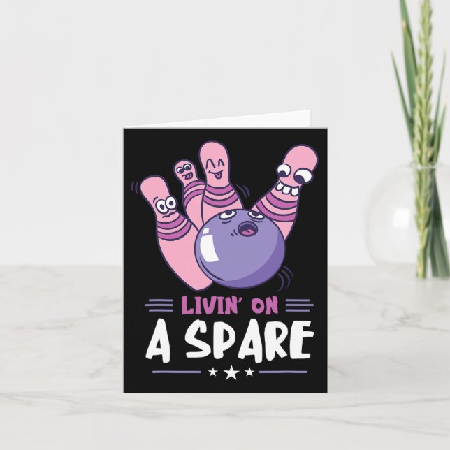 Cartão Incrível Bowler Ataca Boliches Esportivas Funny Bo (Frente)