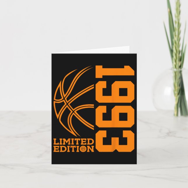 Cartão Incrível Desde 1993, Birthday Bysketbyll Limited E (Frente)