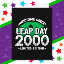 Incrível Desde 2000 Dia Leap Ano Fev 29 Aniversári