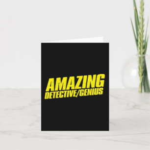 Cartão Incrível Detetive Genius Heist Fan Vencedor do Hal