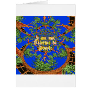 Cartão Incrível Hakuna Matata Eu não sou alérgico a pesso