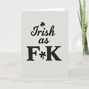 Cartão Incrível Irlandês